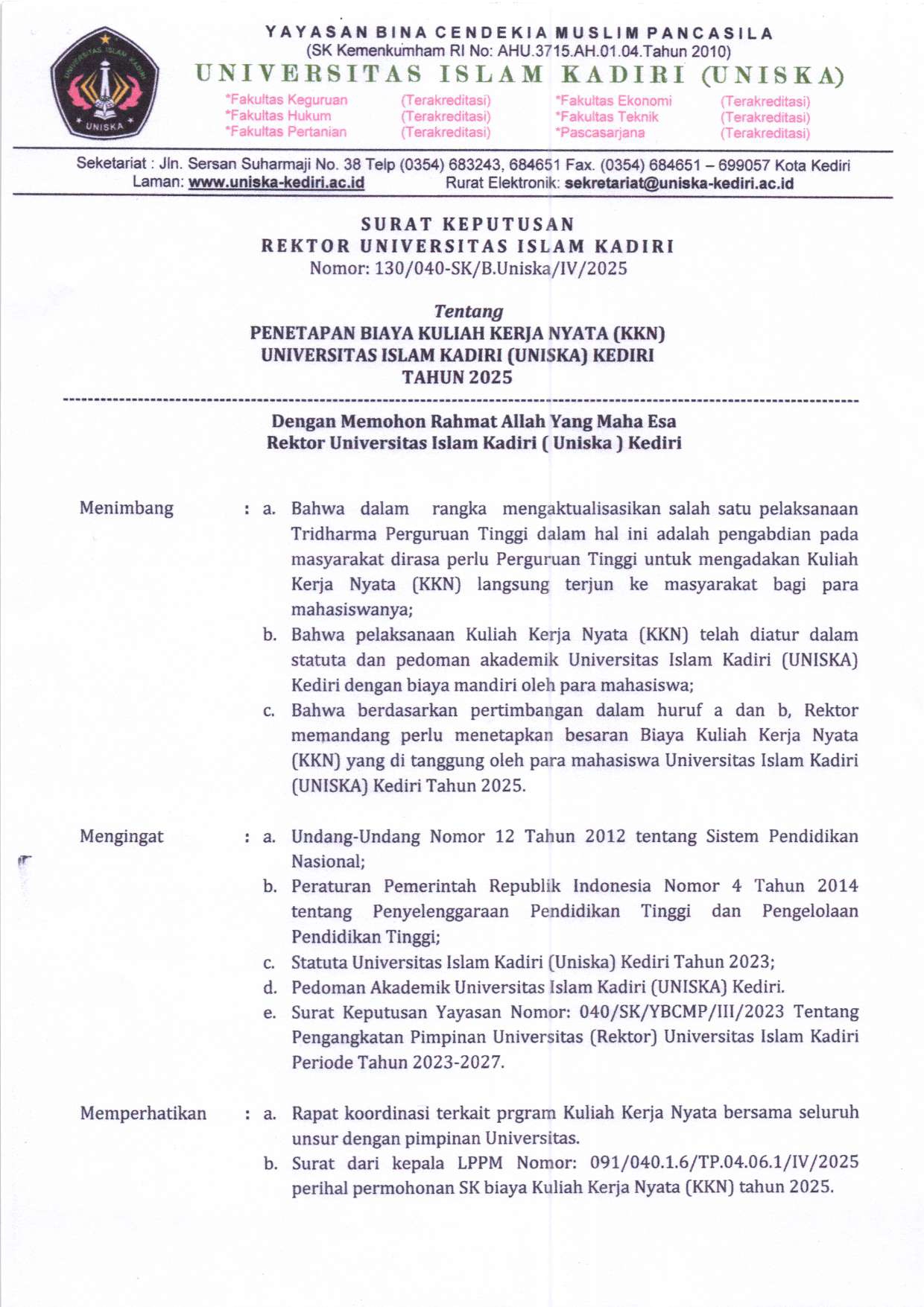 Lembar ke 1